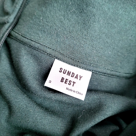 Aritzia Sunday Best Monarch Fine-ribbed Half-zip Longsleeves - Picture 8 of 9